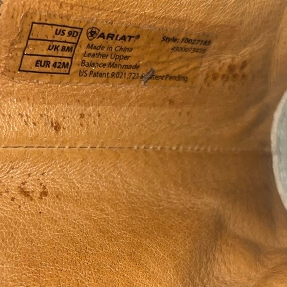 Ariat Black Leather Men's Boots - Picture 7 of 10